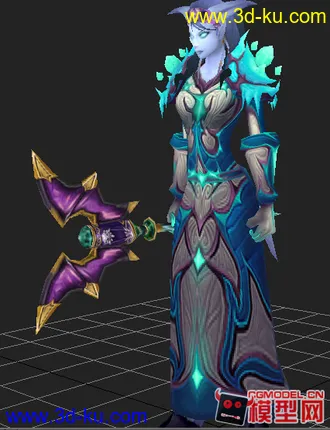 魔兽世界女德莱尼官方模型的图片