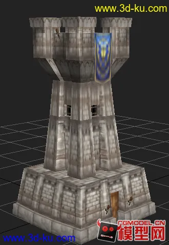 3D打印模型魔兽世界一个小建筑-人类哨塔的图片