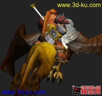3D打印模型魔兽世界-矮人狮鹫坐骑的图片