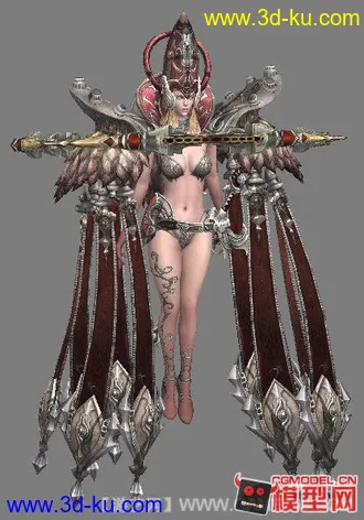 3D打印模型TERA女性角色有绑定哦的图片
