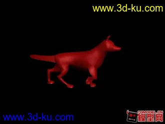 3D模型 动画  小狗 动画的图片