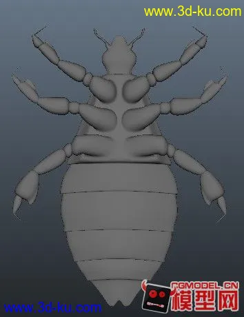发个以前做的虫子，貌似是叫扁虱，哈哈。模型的图片3