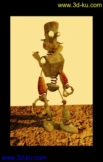 卡通机器人模型 下载（贴图）的图片