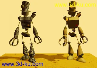 卡通机器人模型 下载（贴图）的图片