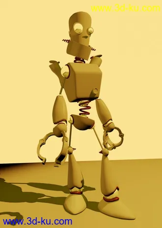 卡通机器人模型 下载（贴图）的图片