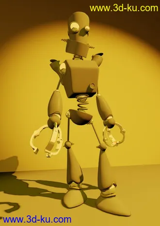 卡通机器人模型 下载（贴图）的图片