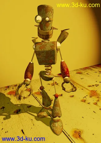 卡通机器人模型 下载（贴图）的图片