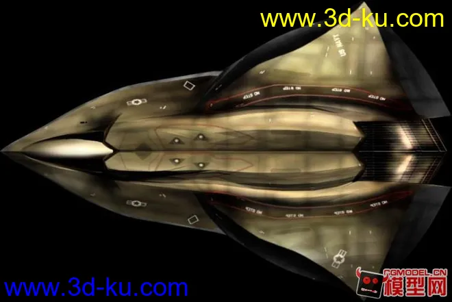 EDI 极限深度侵略者 科幻战机模型下载的图片2