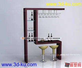 3D打印模型吧台组合的图片