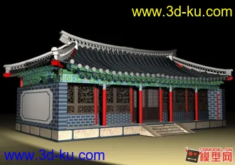 3D打印模型古建筑屋子的图片