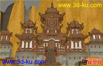 3D打印模型WOW－ 熊猫人地图－ 锦秀谷一角的图片