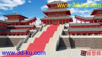 古建筑模型的图片