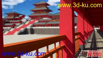 古建筑模型的图片