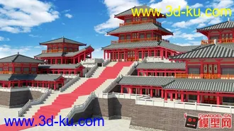 古建筑模型的图片