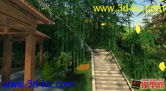 3D打印模型山林枫叶动画场景的图片