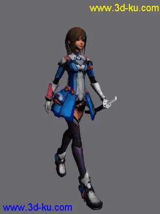 3D打印模型女人走路练习的图片