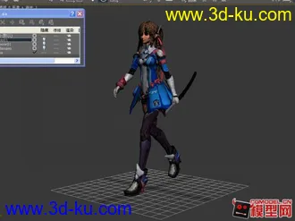 3D打印模型女人走路练习的图片