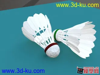 羽毛球 模型 有材质 下载的图片