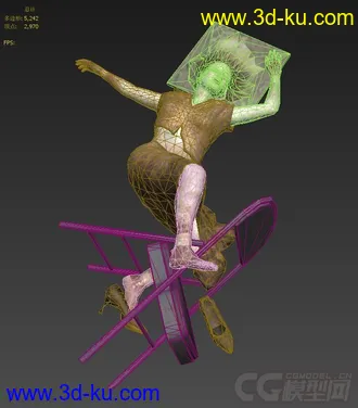 3D打印模型刚转的“死刑犯”之“美女”的图片