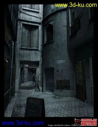 3D打印模型古老大型场景，含灯光，无smooth的图片