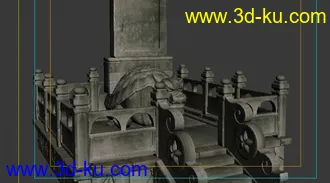 3D打印模型功德碑场景（高模）的图片