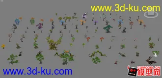 轩辕传奇植物合集（一）模型贴图下载的图片