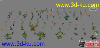 轩辕传奇植物合集（一）模型贴图下载的图片