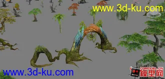 轩辕传奇植物合集（一）模型贴图下载的图片