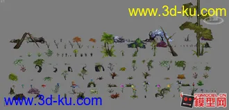 轩辕传奇植物合集（二）模型贴图下载的图片