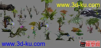 轩辕传奇植物合集（二）模型贴图下载的图片