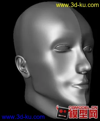 3D打印模型男士人头像的图片