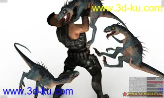 3D打印模型[首发] 恐龙猎人场景的图片