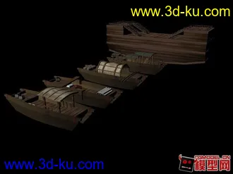 古代船系列模型的图片