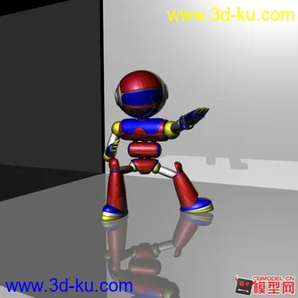 3D打印模型练习原创Q版机器人的图片