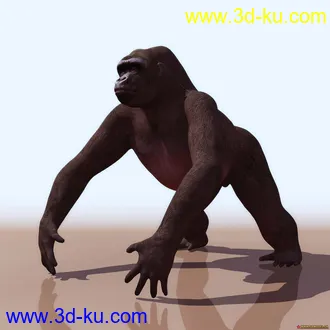 3D打印模型分享一只大猩猩的图片