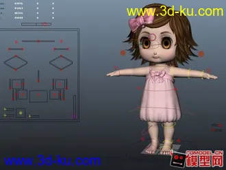 3D打印模型超萌小萝莉加绑定哦！的图片