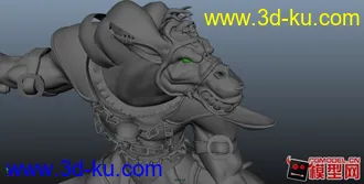 3D打印模型狼人形象！可提供下载的图片