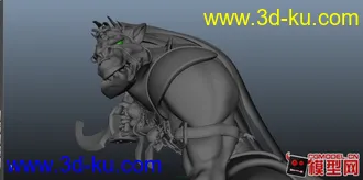 3D打印模型狼人形象！可提供下载的图片
