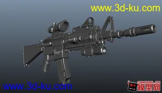 3D打印模型M4麒麟枪的图片