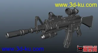 3D打印模型M4麒麟枪的图片