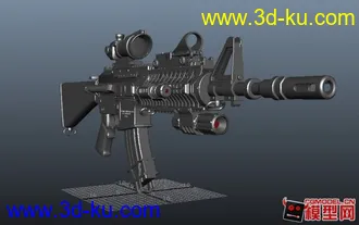 3D打印模型M4麒麟枪的图片