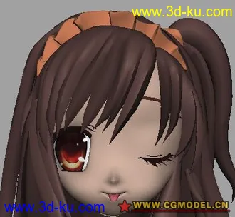 3D打印模型卡通MM头的图片