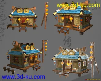 3D打印模型卡通场景的图片