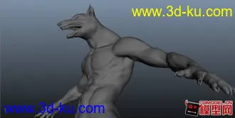 3D打印模型狼头人身~无衣服的图片