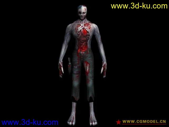 cs反恐精英online模型分享(带贴图带骨骼) 僵尸篇的图片5
