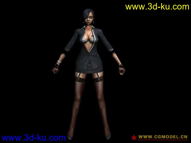 cs反恐精英online模型分享(带贴图带骨骼) 女性角色篇的图片2