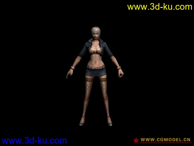 cs反恐精英online模型分享(带贴图带骨骼) 女性角色篇的图片4