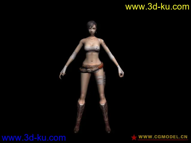cs反恐精英online模型分享(带贴图带骨骼) 女性角色篇的图片6