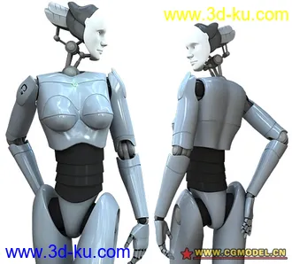 3D打印模型机器人，女（新来的请大家捧场）的图片