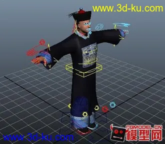 3D打印模型清代人物角色的图片